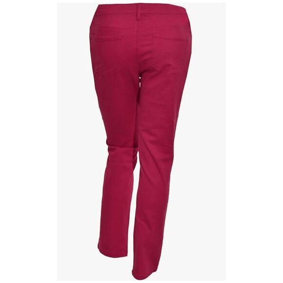 Gloria Vanderbilt Sadie modern fit slim pomegranate size 18 NWT - Picture 2 of 9